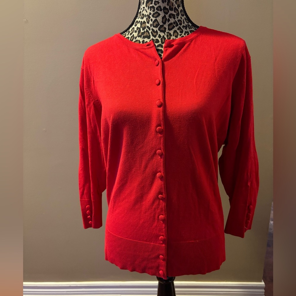 Grace Elements Vibrant Red Sweater 3X